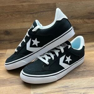 Converse Black and White Star Player Low Top Sneakers - Women's